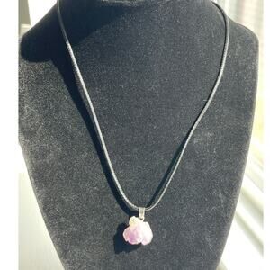 Crystal Amethyst Point Necklace